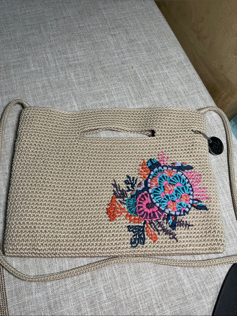 The Sak Oceana Turtle Crocheted bag